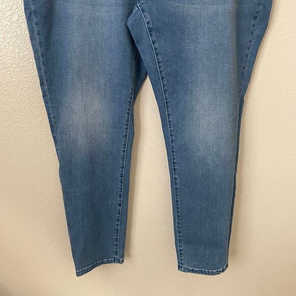 Soft‎ Surrounding Jeans Womens 1X Blue Pull On High Rise Slim Stretchy Denim - Picture 5 of 12